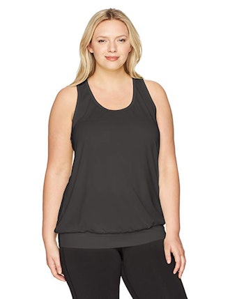 Just My Size Women's Plus-Size Active Mesh Banded Tank