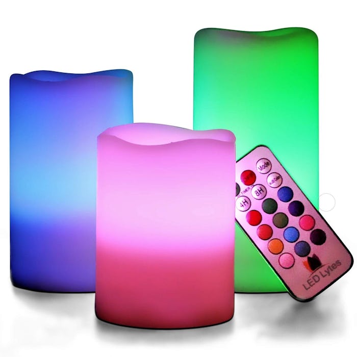 LED Lytes Multicolored Flameless Candles