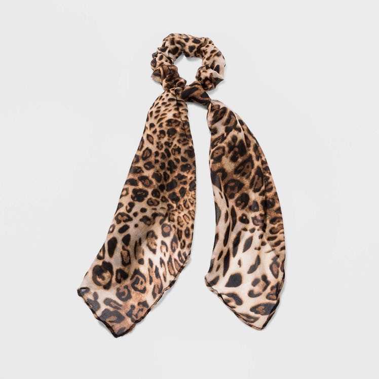 Wild Fable Leopard Print Chiffon Fabric Twister Multiple Ways to Wear Scarf 