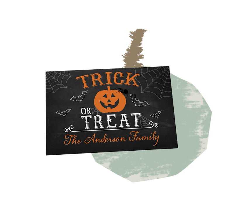 Trick Or Treat Personalized Doormat 