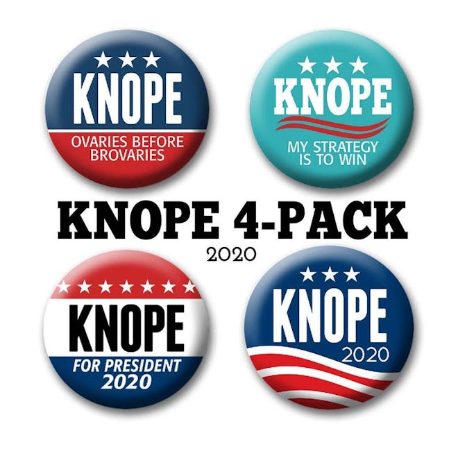 4-Pack Leslie Knope Buttons Badges