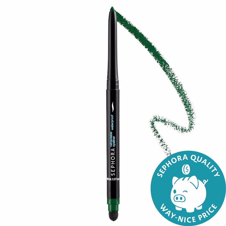 Sephora Collection Retractable Waterproof Eyeliner in Glitter Green