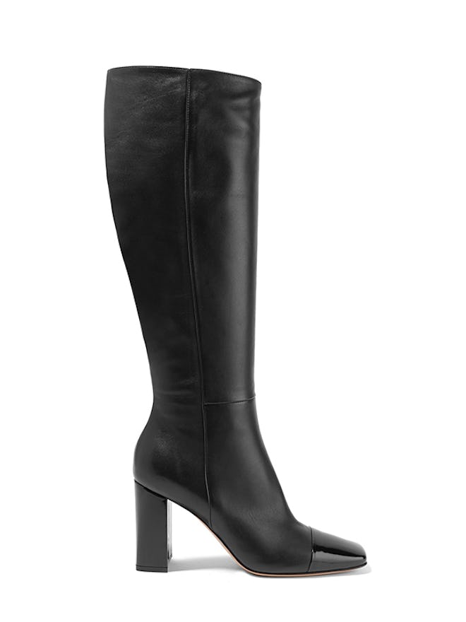 85 Smooth And Patent-Leather Knee Boots