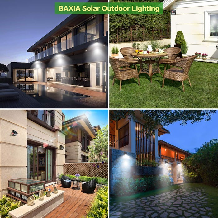 BAXIA TECHNOLOGY Outdoor Motion Sensor Lights (4-Pack)
