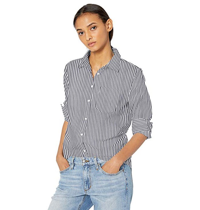 Amazon Essentials Classic-Fit Long-Sleeve Poplin Shirt