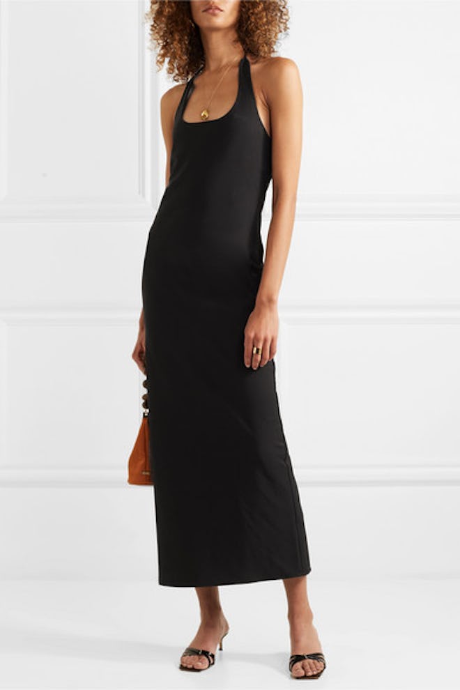 Sofia Crepe Halterneck Midi Dress