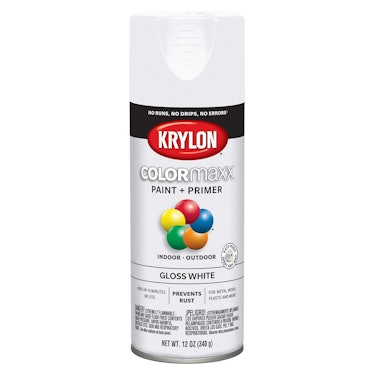 Krylon K05545007 COLORmaxx Spray Paint, Aerosol, White