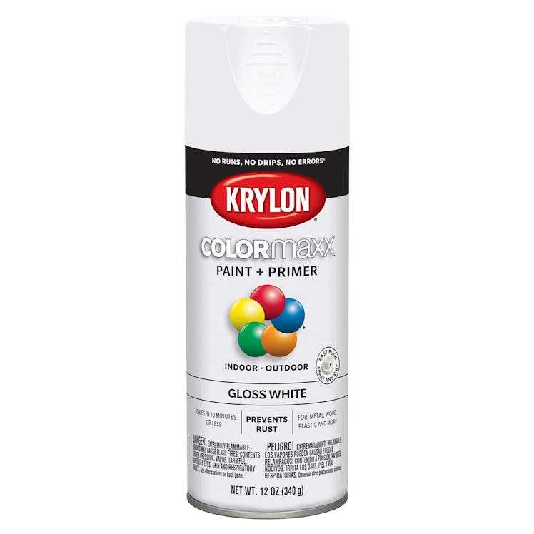 Krylon K05545007 COLORmaxx Spray Paint, Aerosol, White