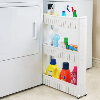 Narrow Sliding Storage Organizer Rack 