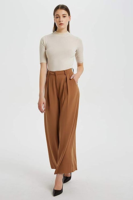 Tronjori High Waist Palazzo Trousers