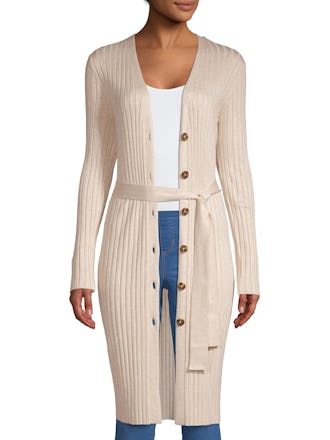 Time and tru double 2025 knit cardigan