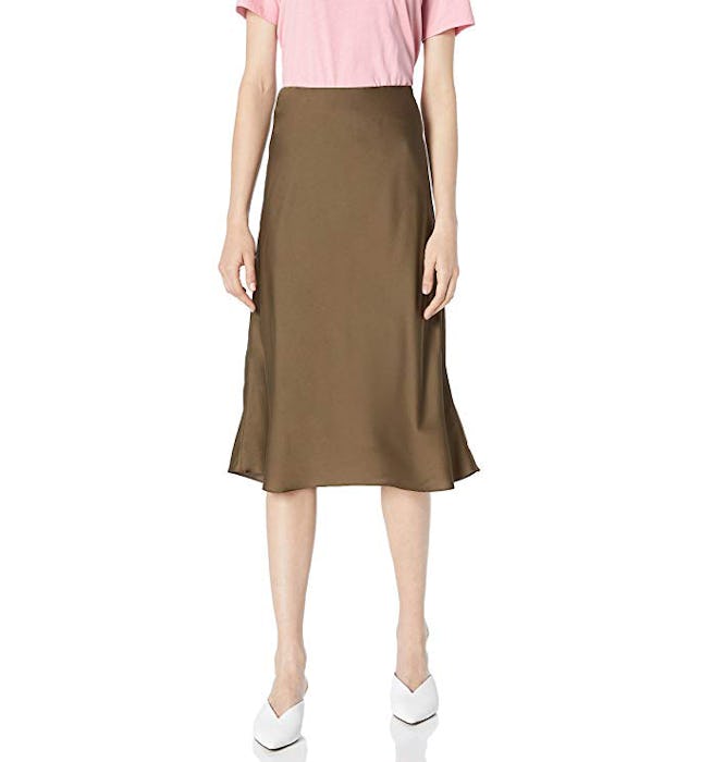 The Drop Maya Silky Slip Skirt