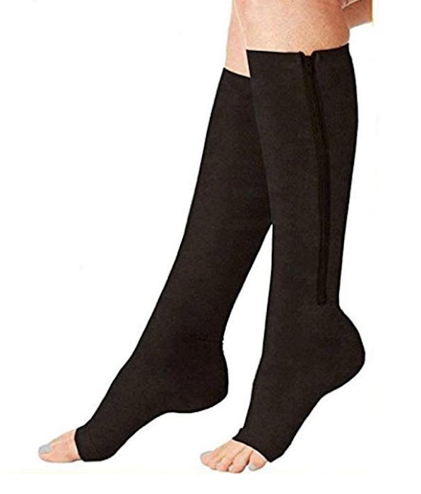 Aruny Zipper Compression Socks (2 Pairs)