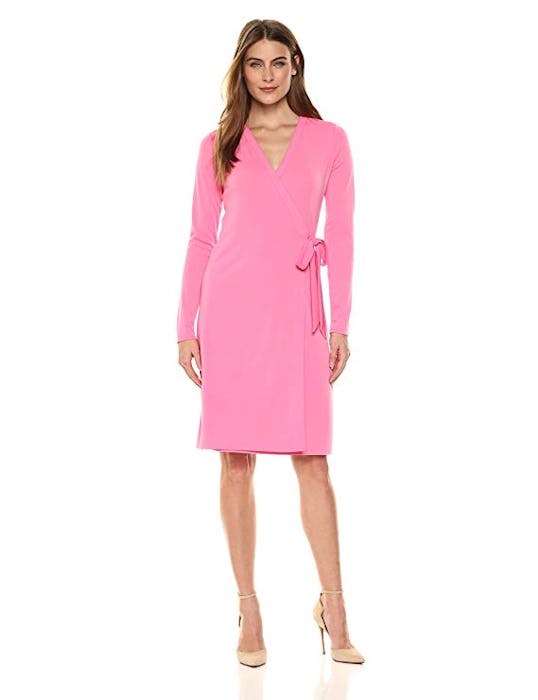 Lark & Ro Signature Long Sleeve Wrap Dress