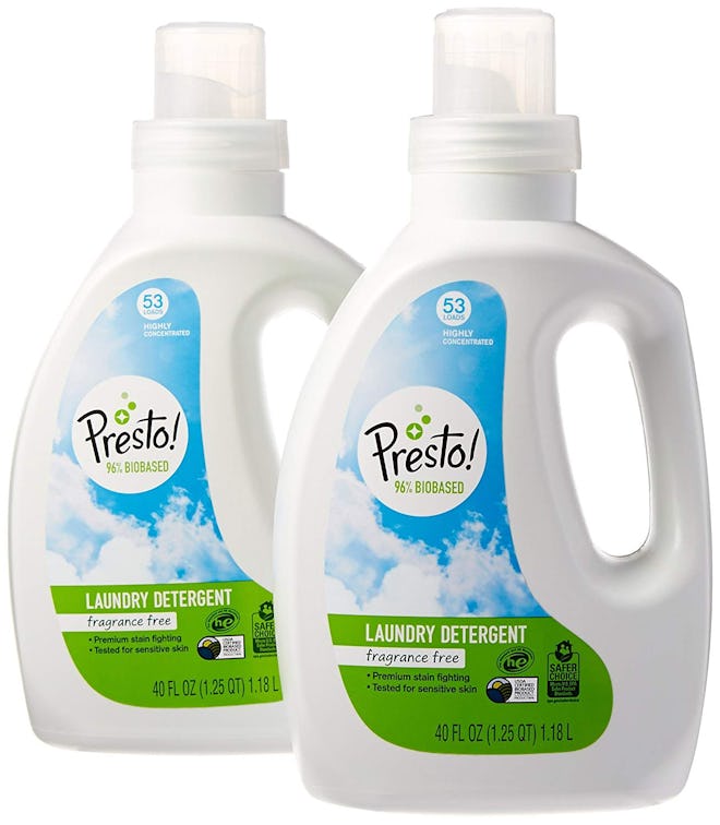 Presto! 96% Biobased Concentrated Liquid Laundry Detergent, 2 Pack (53 Loads Each)