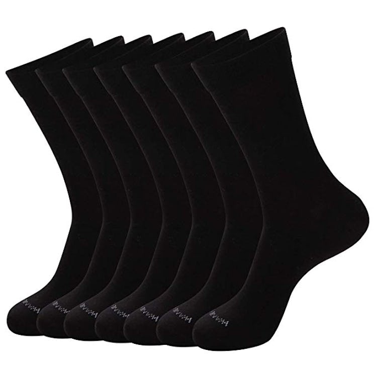 WANDER Men's Solid Dress Socks (8-Pack)