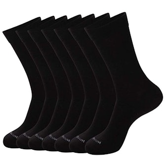 WANDER Men's Solid Dress Socks (8-Pack)