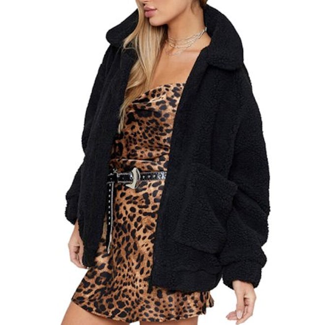 Women's Thick Warm Teddy Bear Fleece Jacket