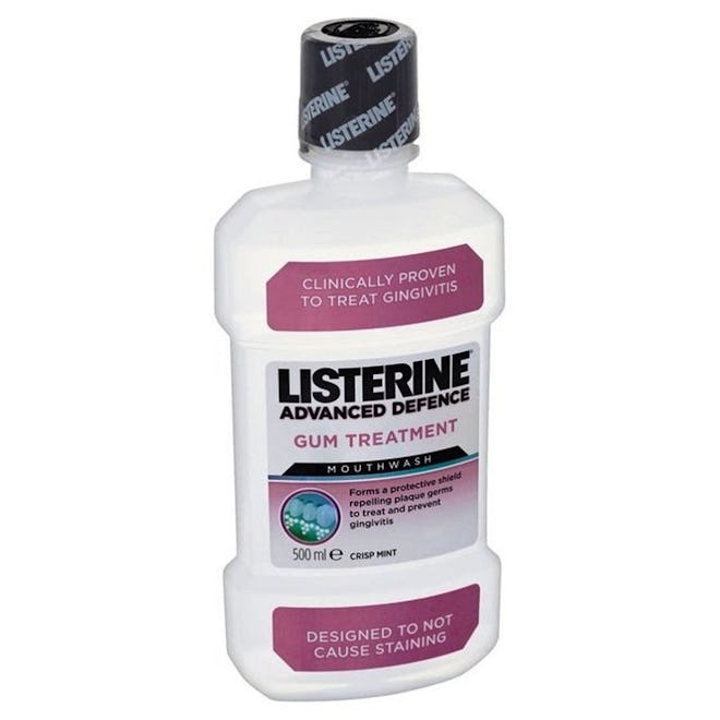 Listerine Advanced Defense Gum Treatment Mouthwash, Crisp Mint