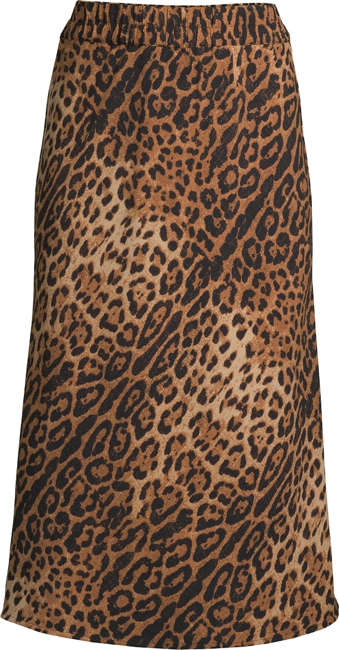 Midi Printed Slip Skirt