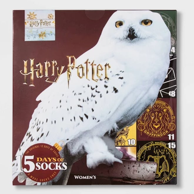 Women's Harry Potter Owl 15 Days of Socks Advent Calendar - Colors May Vary One Size