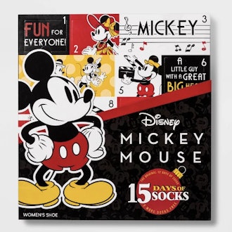 Women's Mickey Mouse & Friends 15 Days of Socks Advent Calendar