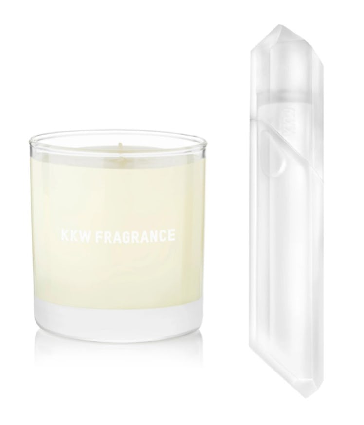KKW Fragrance Candle + Crystal Gardenia Fragrance Bundle