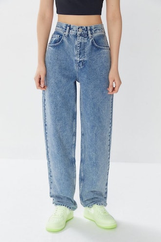 Denim Baggy High-Waisted Jeans