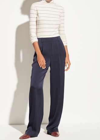Wide-Leg Pull-On Trousers