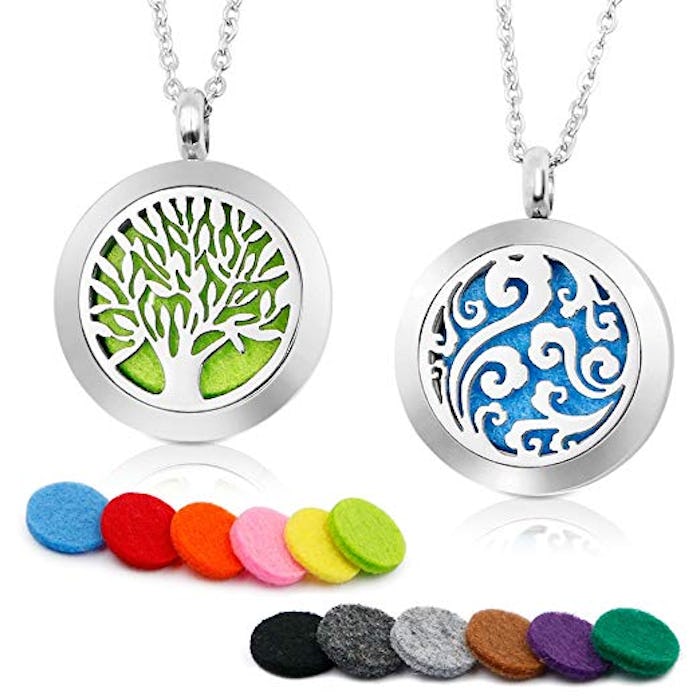 RoyAroma Aromatherapy Essential Oil Diffuser Necklace (2-Pack)