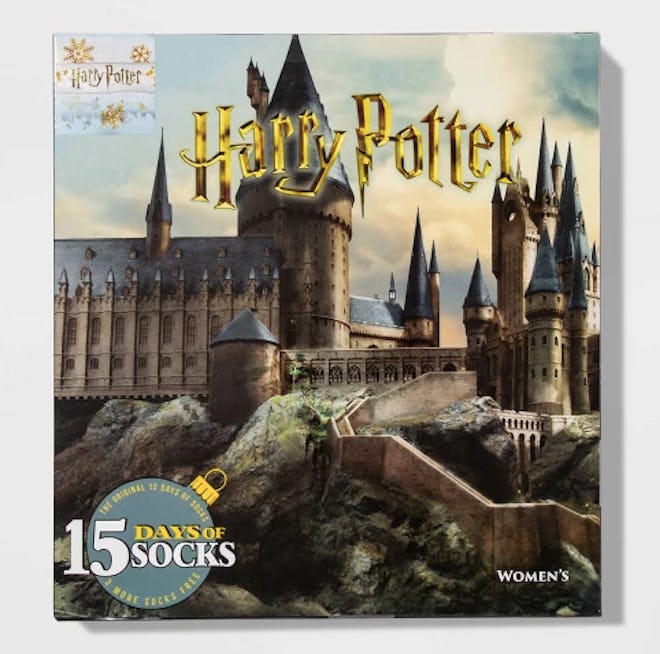 Women's Harry Potter Castle 15 Days of Socks Advent Calendar - Assorted Colors One Size