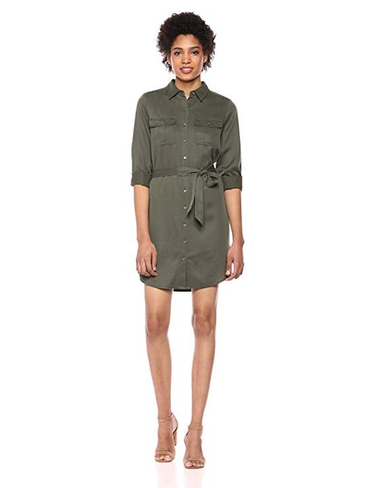 Daily Ritual Tencel Long-Sleeve Utility Dress