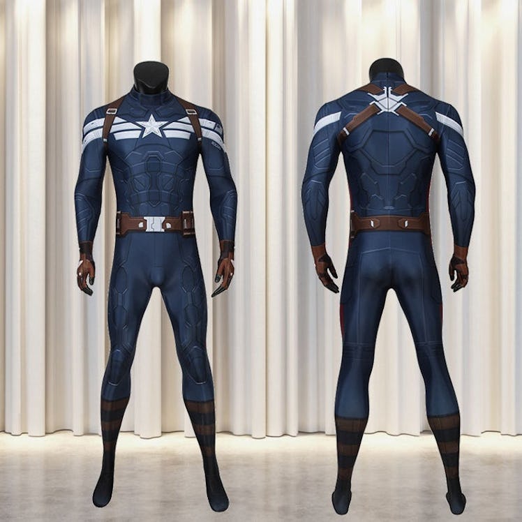 Captain America Costume Cosplay Suit Steve Rogers Captain America The Winter Soldier 3D Printed