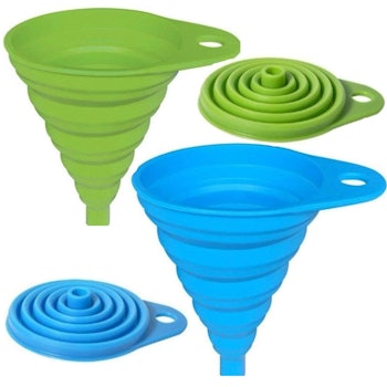 AxeSickle Silicone Collapsible Funnel (2-Pack)