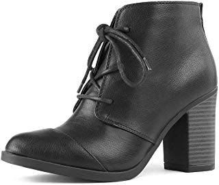 TOETOS Chicago Chunky Heel Ankle Booties