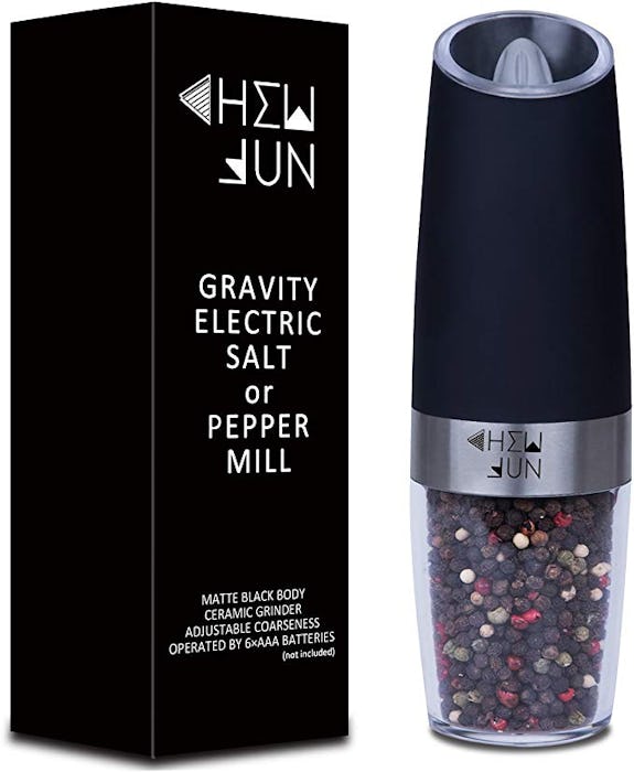 Chew Fun Electric Gravity Pepper Grinder Or Salt Mill