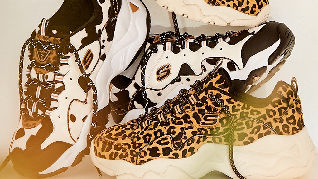 The New Skechers D Lites 3 0 Styles Give Animal Print A Fashion