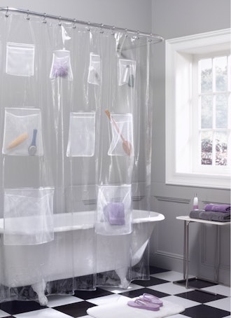 Maytex Shower Curtain With Pockets