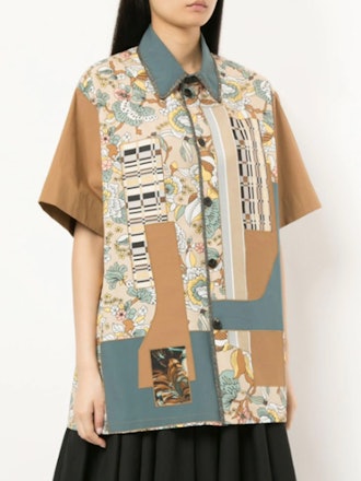 Patchwork Short-Sleeve Shirt