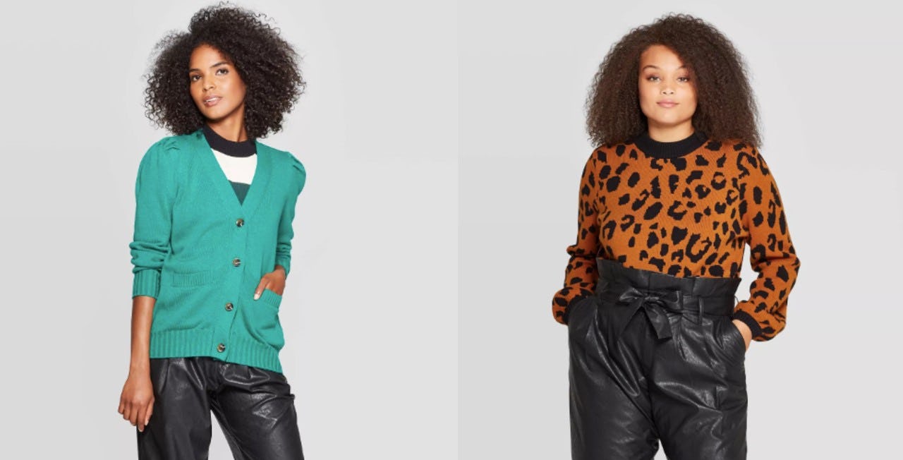 Leopard print sweater on sale target