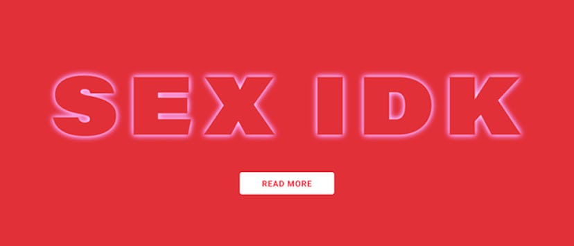 SEX IDK logo on a red background
