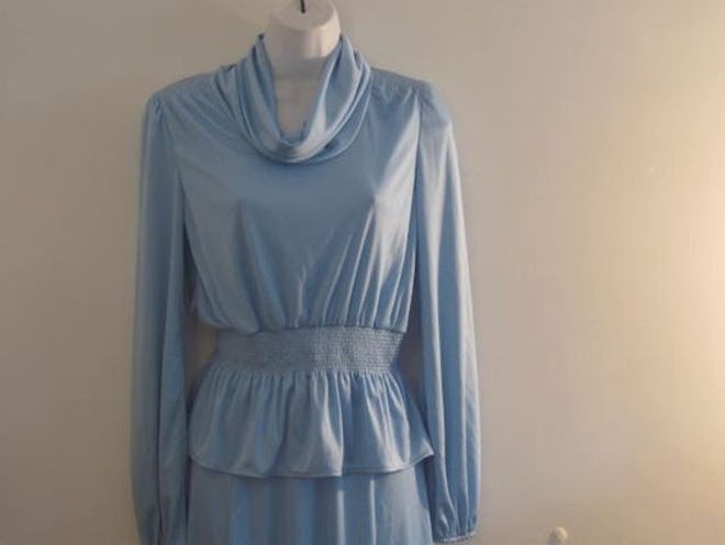 Vintage Skirt and cowl Neck Top Ladies Outfit from Montgomery Ward