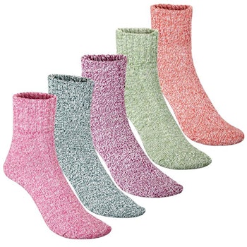 Thick Wool Blend Socks (5-Pack)