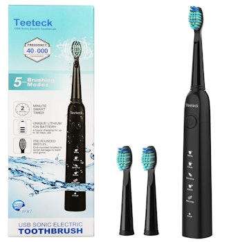 ANKOVO Electric Toothbrush With Replacement Brush Heads