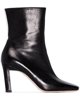 Isa 85mm Two-Tone Ankle Boots