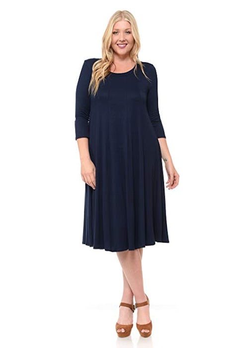 Pastel by Vivienne Plus Size A-Line Trapeze Dress 