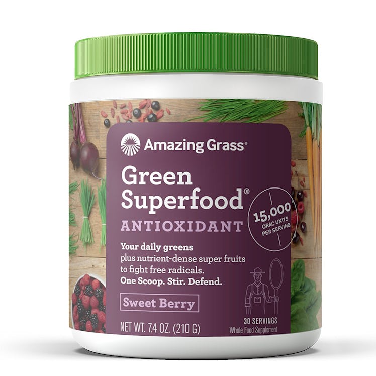 Amazing Grass Antioxidant Green Superfood Powder, Sweet Berry, 30 Servings
