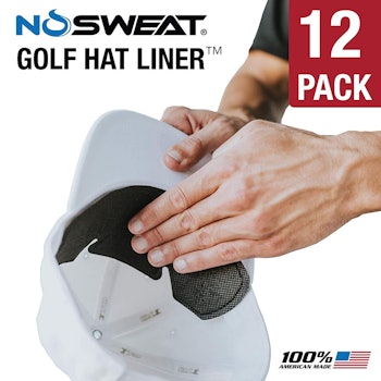 No Sweat Golf Hat Liner & Cap Protection (12 Pack)
