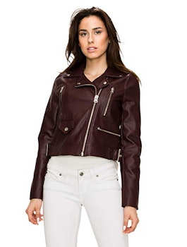 Lock and Love Faux Leather Moto Jacket
