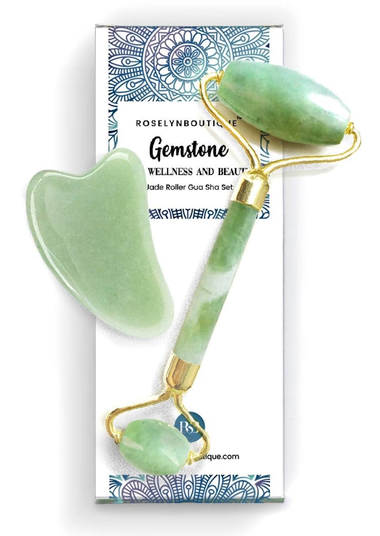 RoselynBoutique Jade Roller and Gua Sha Set